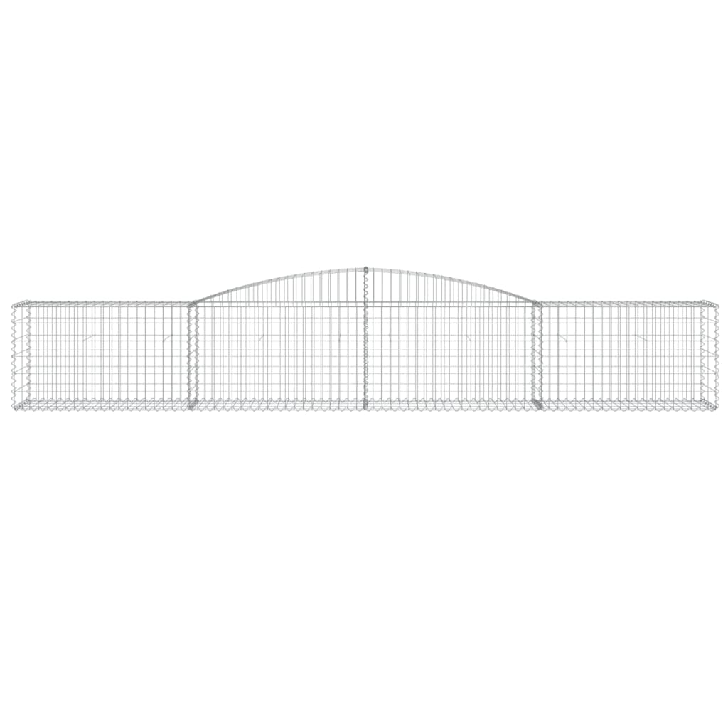 vidaXL Coșuri gabion arcuite 10 buc, 400x50x60/80 cm, fier galvanizat vidaXL Coșuri gabion arcuite 10 buc, 400x50x60/80 cm, fier galvanizat