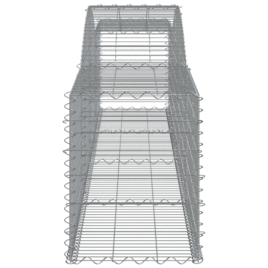 vidaXL Coșuri gabion arcuite 10 buc, 400x50x60/80 cm, fier galvanizat vidaXL Coșuri gabion arcuite 10 buc, 400x50x60/80 cm, fier galvanizat