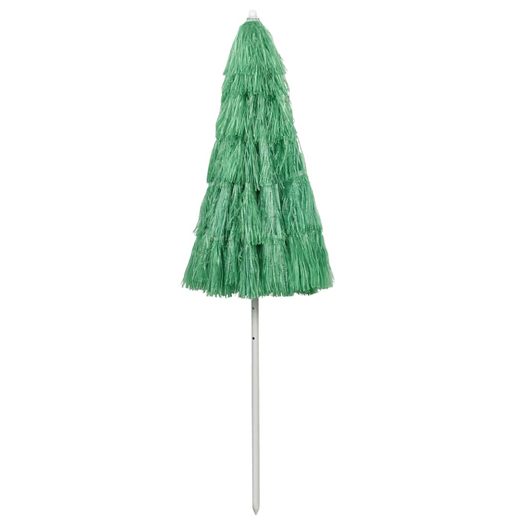 vidaXL Umbrelă de soare de plajă Hawaii, verde, 240 cm vidaXL Umbrelă de soare de plajă Hawaii, verde, 240 cm