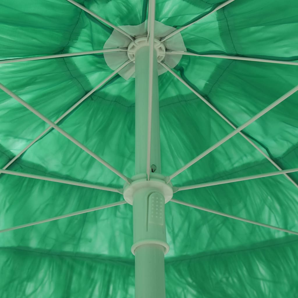 vidaXL Umbrelă de soare de plajă Hawaii, verde, 240 cm vidaXL Umbrelă de soare de plajă Hawaii, verde, 240 cm