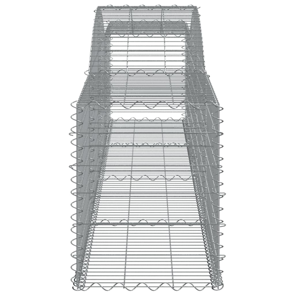 vidaXL Coșuri gabion arcuite 25 buc, 400x50x60/80 cm, fier galvanizat vidaXL Coșuri gabion arcuite 25 buc, 400x50x60/80 cm, fier galvanizat