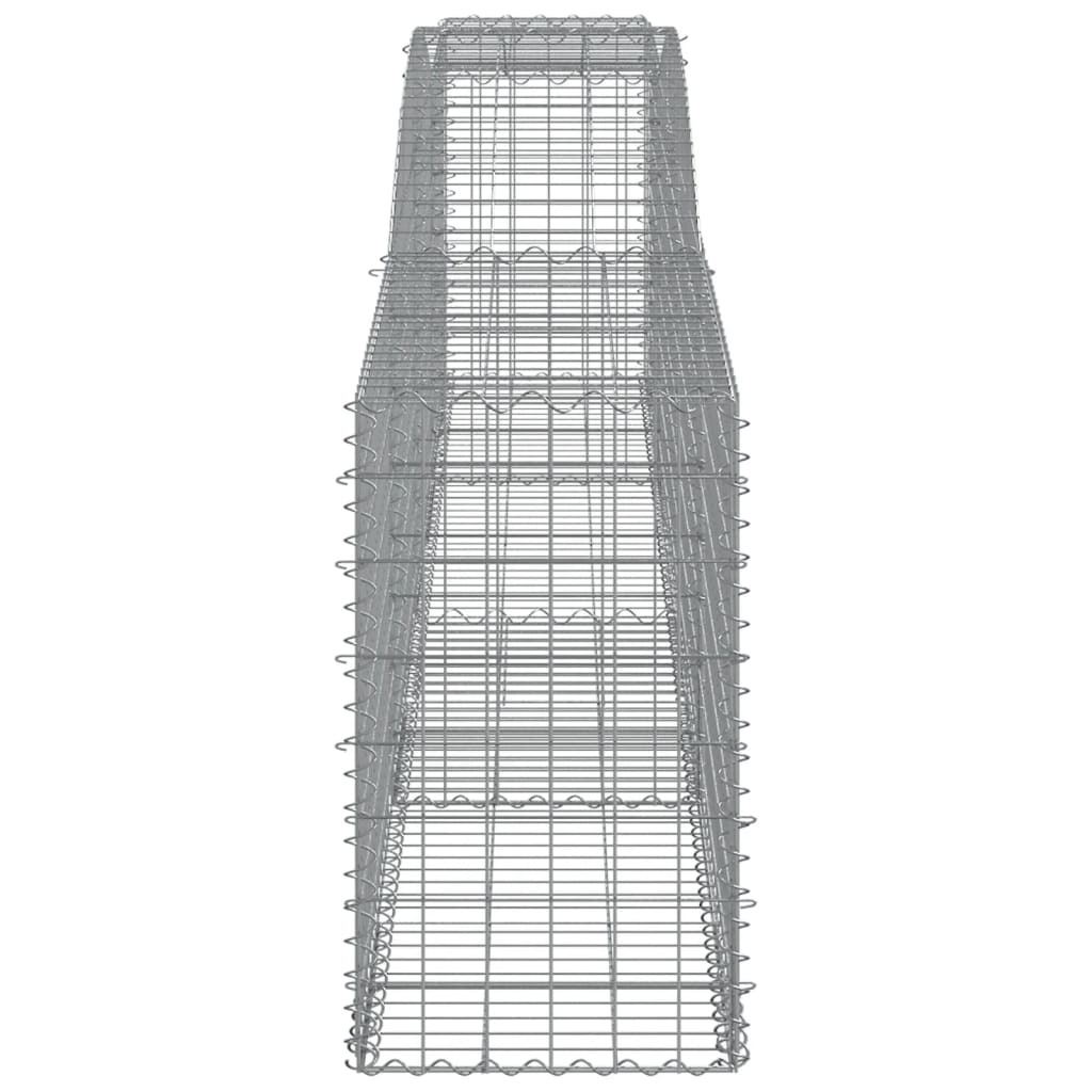 vidaXL Coșuri gabion arcuite 9 buc, 400x50x80/100 cm, fier galvanizat vidaXL Coșuri gabion arcuite 9 buc, 400x50x80/100 cm, fier galvanizat