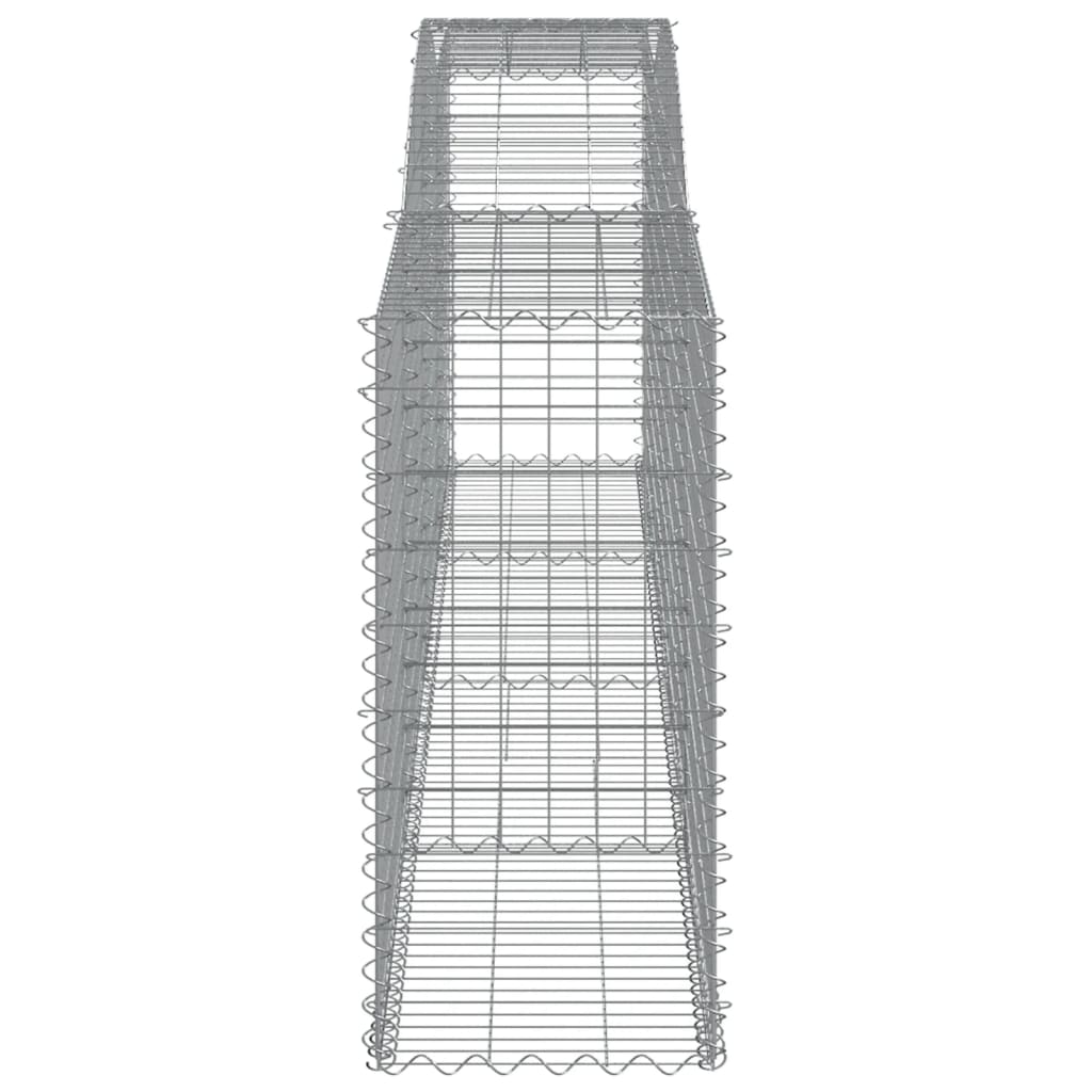vidaXL Coșuri gabion arcuite 10 buc, 400x50x100/120 cm fier galvanizat vidaXL Coșuri gabion arcuite 10 buc, 400x50x100/120 cm fier galvanizat