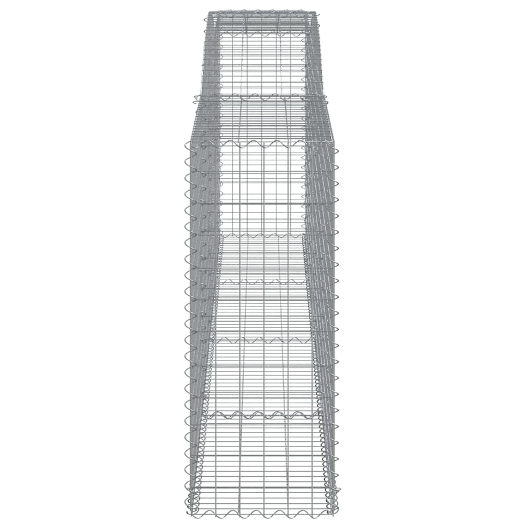 vidaXL Coșuri gabion arcuite 10 buc, 400x50x120/140cm, fier galvanizat vidaXL Coșuri gabion arcuite 10 buc, 400x50x120/140cm, fier galvanizat