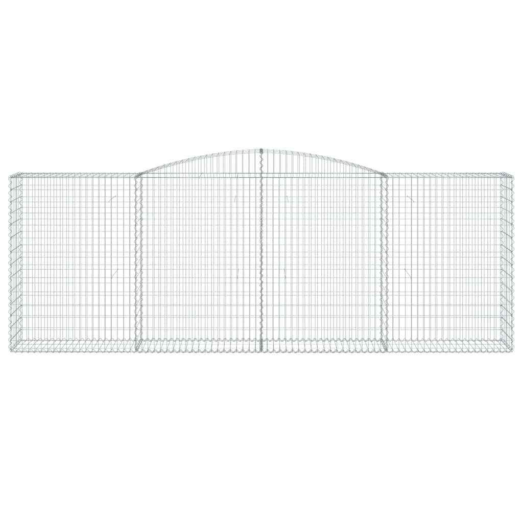 vidaXL Coșuri gabion arcuite 6 buc, 400x50x140/160 cm, fier galvanizat vidaXL Coșuri gabion arcuite 6 buc, 400x50x140/160 cm, fier galvanizat
