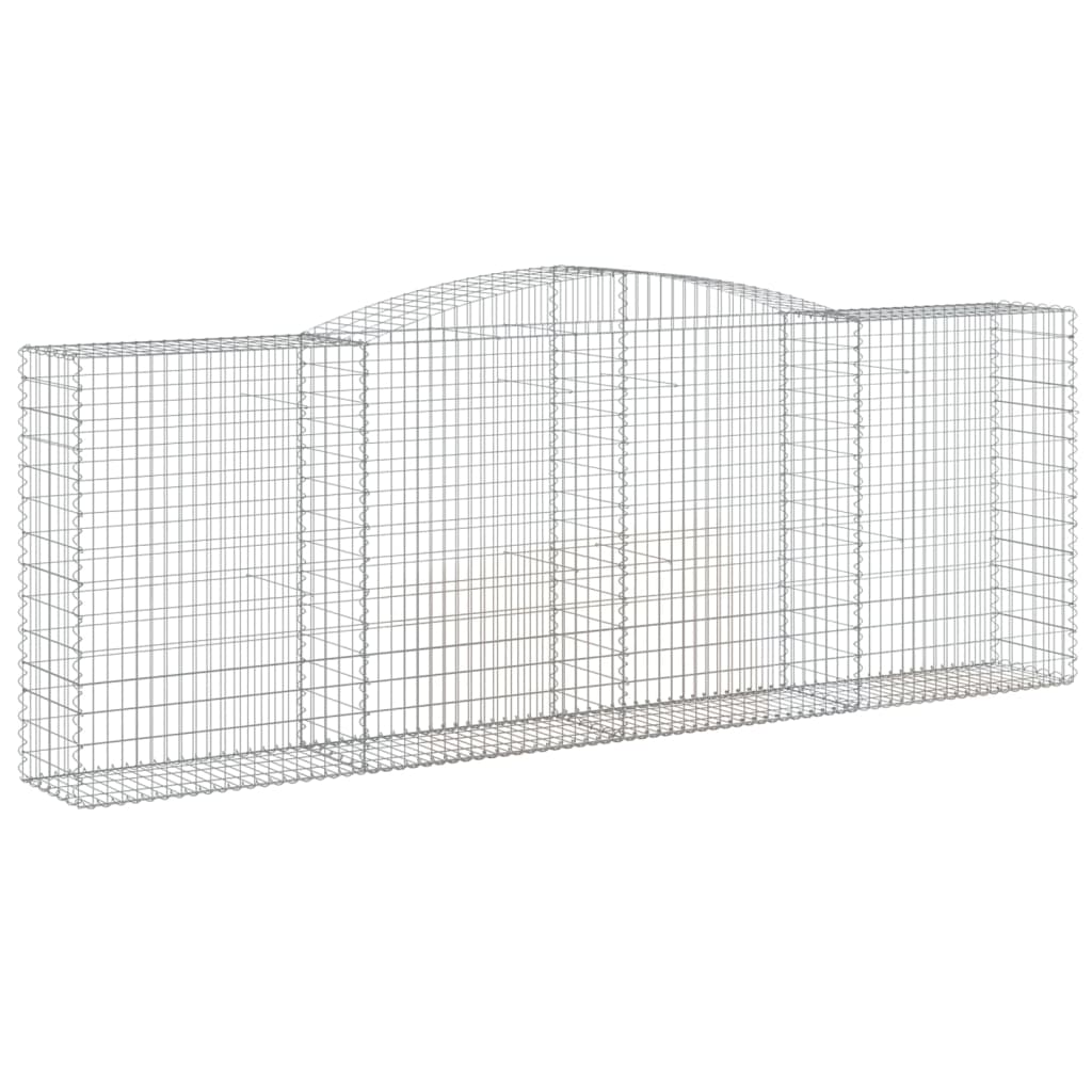 vidaXL Coșuri gabion arcuite 10 buc, 400x50x140/160cm, fier galvanizat vidaXL Coșuri gabion arcuite 10 buc, 400x50x140/160cm, fier galvanizat