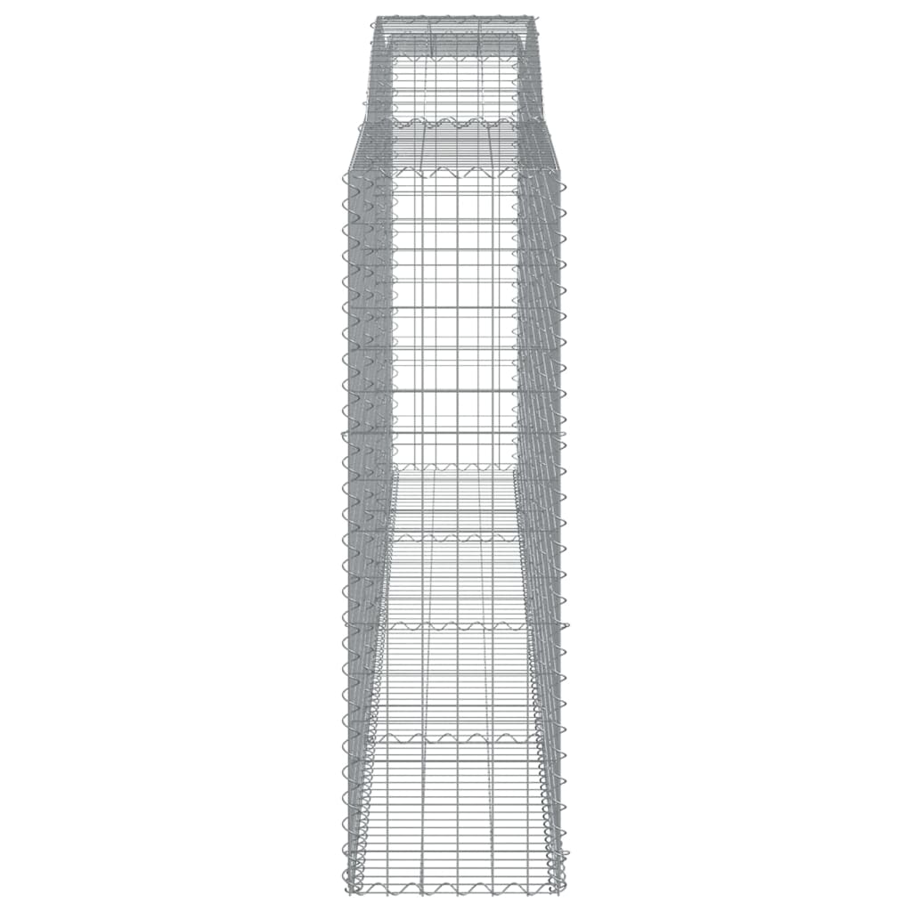 vidaXL Coș gabion arcuit, 15 buc, 400x50x160/180 cm, fier galvanizat vidaXL Coș gabion arcuit, 15 buc, 400x50x160/180 cm, fier galvanizat