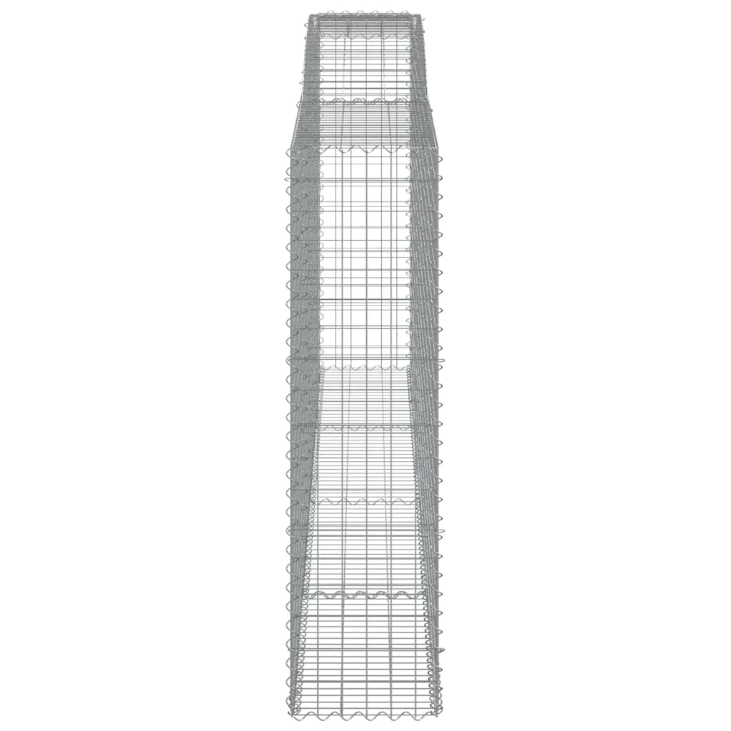 vidaXL Coșuri gabion arcuite 4 buc, 400x50x180/200 cm, fier galvanizat vidaXL Coșuri gabion arcuite 4 buc, 400x50x180/200 cm, fier galvanizat