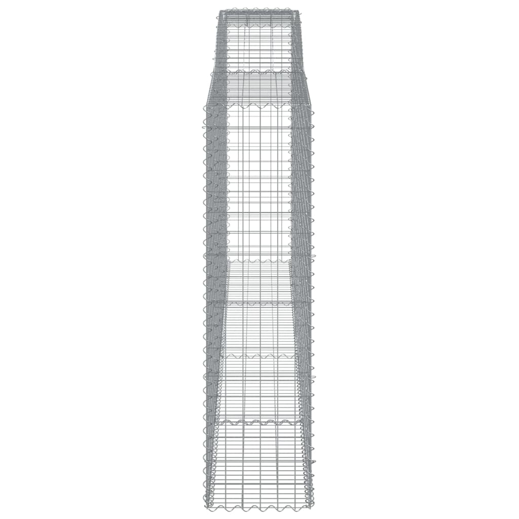 vidaXL Coșuri gabion arcuite 10 buc, 400x50x180/200cm, fier galvanizat vidaXL Coșuri gabion arcuite 10 buc, 400x50x180/200cm, fier galvanizat
