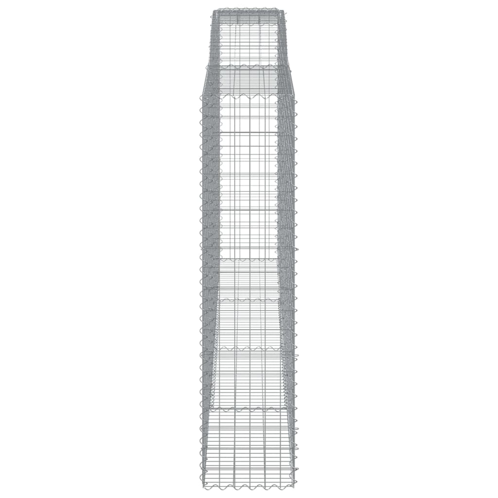 vidaXL Coșuri gabion arcuite, 10 buc 400x50x200/220cm, fier galvanizat