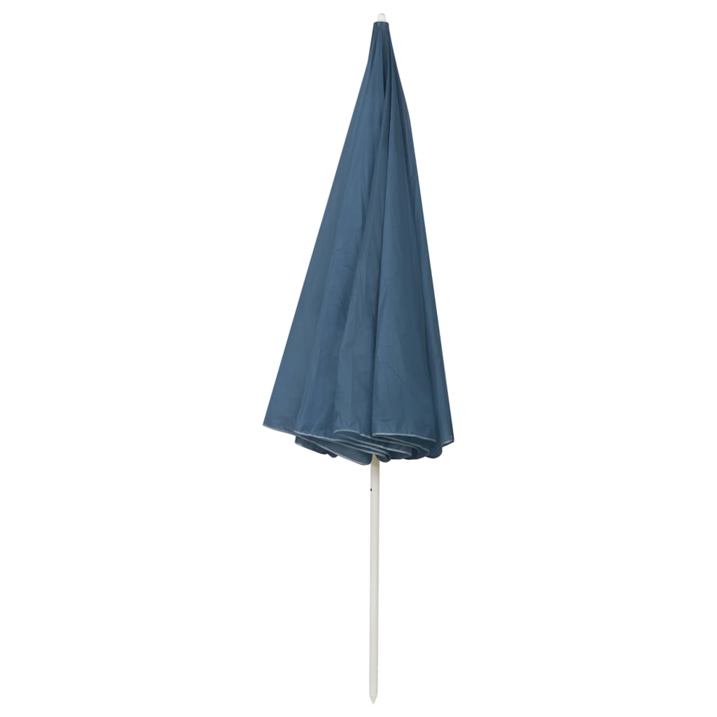 vidaXL Umbrelă de soare de plajă, albastru, 300 cm