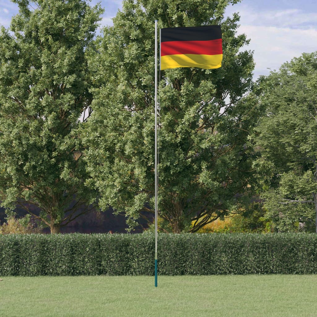 vidaXL Steag Germania și stâlp din aluminiu, 6,23 m vidaXL Steag Germania și stâlp din aluminiu, 6,23 m