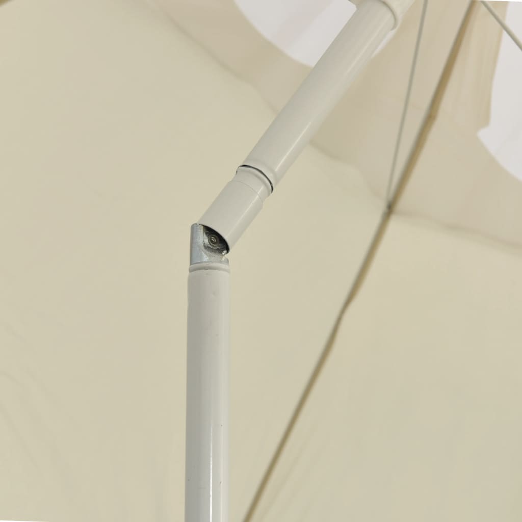 vidaXL Umbrelă de soare de plajă, galben nisipiu, 300 cm