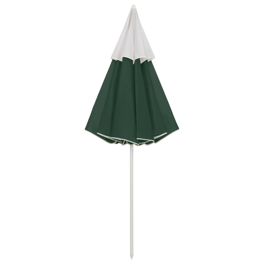 vidaXL Umbrelă de soare de plajă, verde, 300 cm vidaXL Umbrelă de soare de plajă, verde, 300 cm
