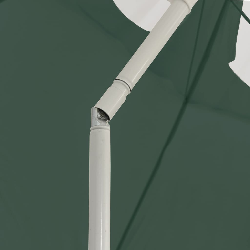 vidaXL Umbrelă de soare de plajă, verde, 300 cm vidaXL Umbrelă de soare de plajă, verde, 300 cm