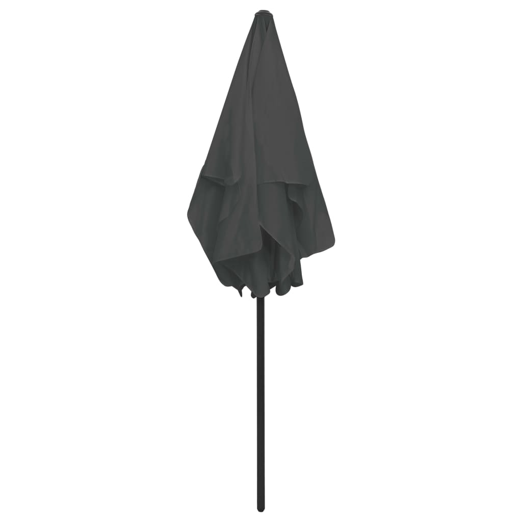 vidaXL Umbrelă de soare de plajă, antracit, 180x120 cm vidaXL Umbrelă de soare de plajă, antracit, 180x120 cm