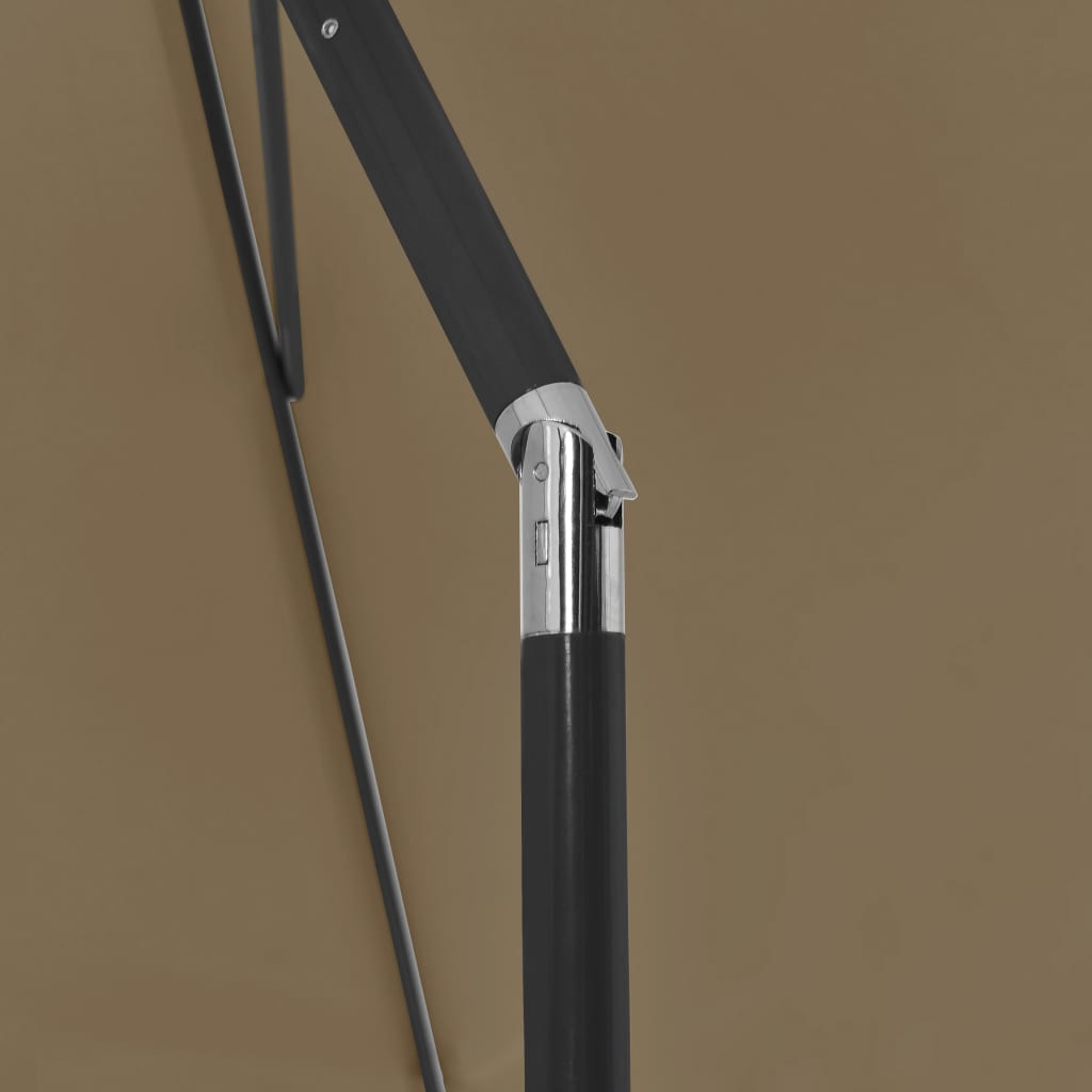 vidaXL Umbrelă de soare de plajă, taupe, 180x120 cm vidaXL Umbrelă de soare de plajă, taupe, 180x120 cm