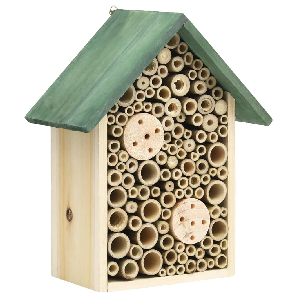 vidaXL Casă pentru insecte, 2 buc., 23x14x29 cm, lemn masiv de brad vidaXL Casă pentru insecte, 2 buc., 23x14x29 cm, lemn masiv de brad