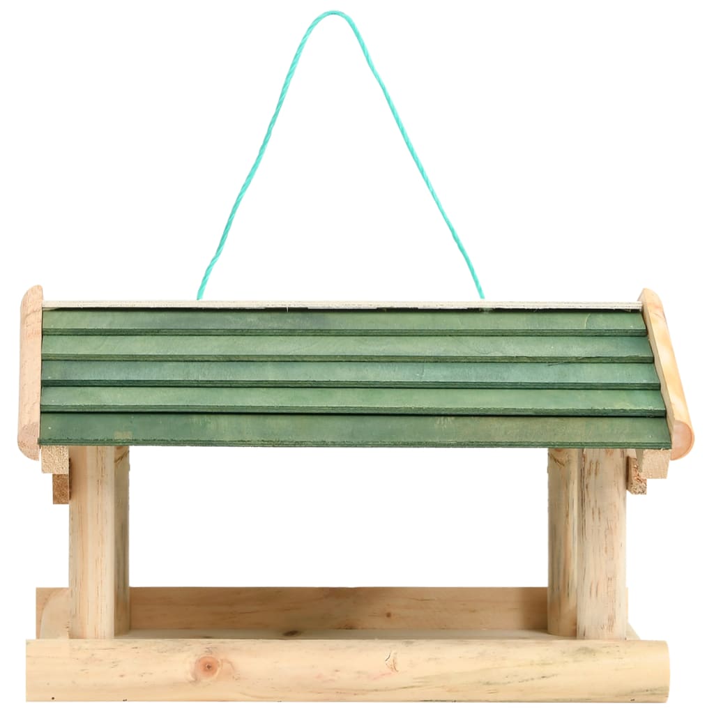 vidaXL Hrănitor de păsări, 35x29,5x21 cm, lemn masiv vidaXL Hrănitor de păsări, 35x29,5x21 cm, lemn masiv