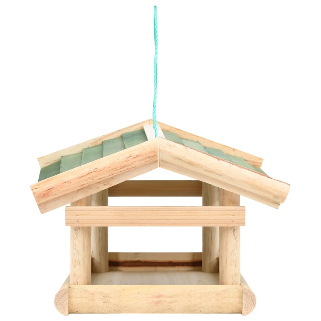 vidaXL Hrănitor de păsări, 35x29,5x21 cm, lemn masiv vidaXL Hrănitor de păsări, 35x29,5x21 cm, lemn masiv