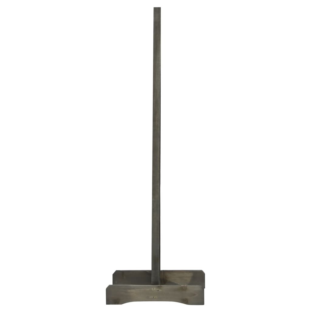 vidaXL Gard cu zăbrele de grădină, gri, 120x90 cm, lemn masiv de brad