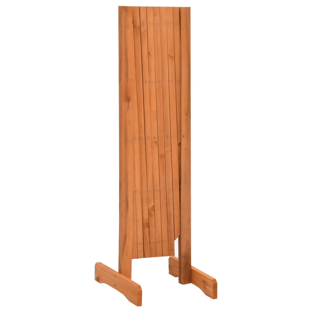 vidaXL Gard cu zăbrele de grădină, portocaliu, 150x80 cm, lemn de brad