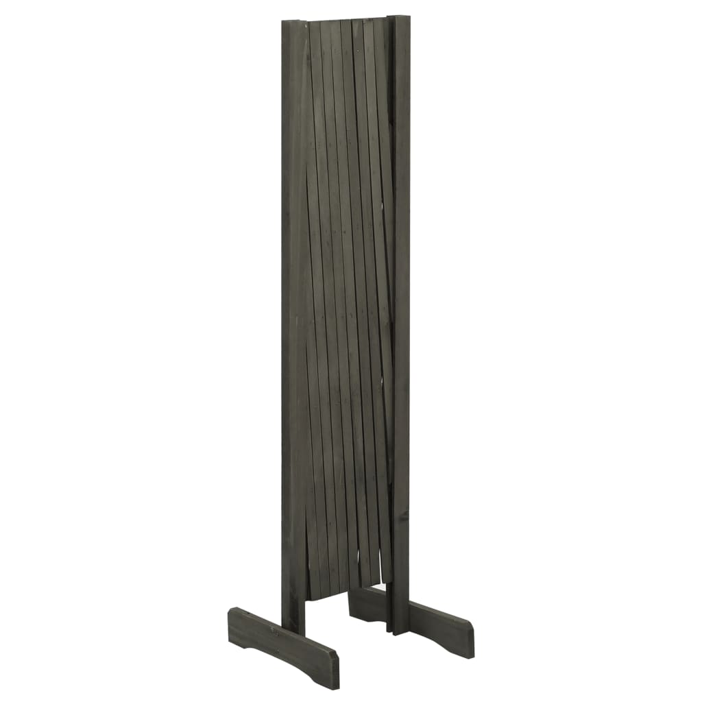 vidaXL Gard cu zăbrele de grădină, gri, 180x100 cm, lemn de brad