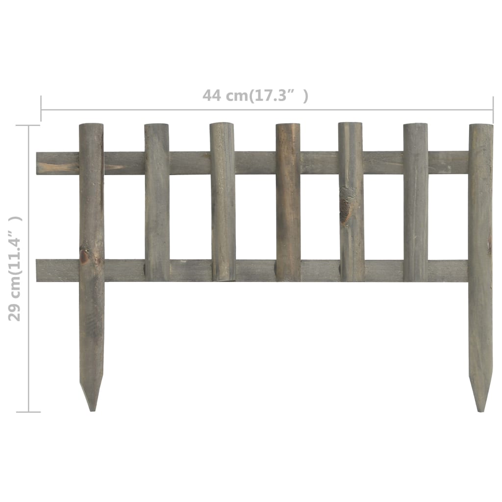 vidaXL Borduri de gazon,10 buc., 4,4 m, lemn de brad vidaXL Borduri de gazon,10 buc., 4,4 m, lemn de brad