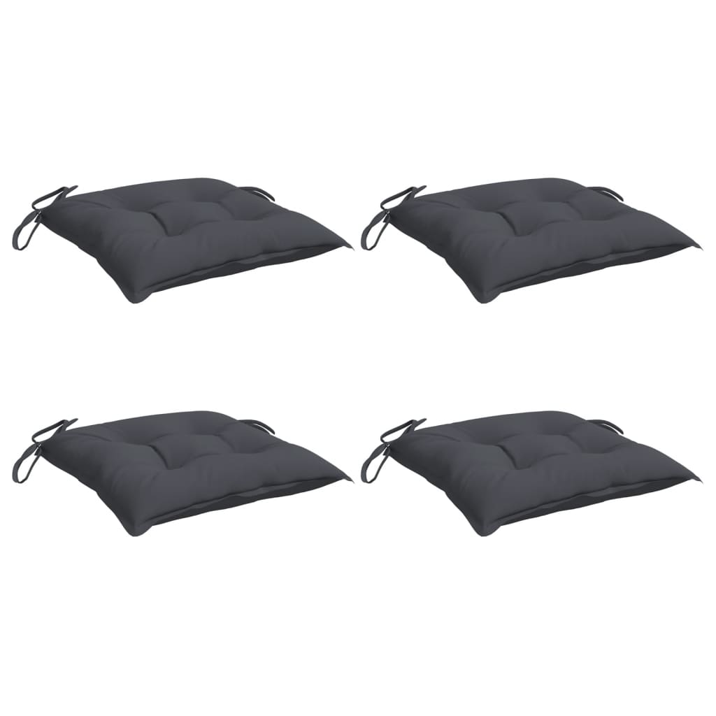 vidaXL Perne de scaun, 4 buc., antracit, 40x40x7 cm, textil oxford vidaXL Perne de scaun, 4 buc., antracit, 40x40x7 cm, textil oxford