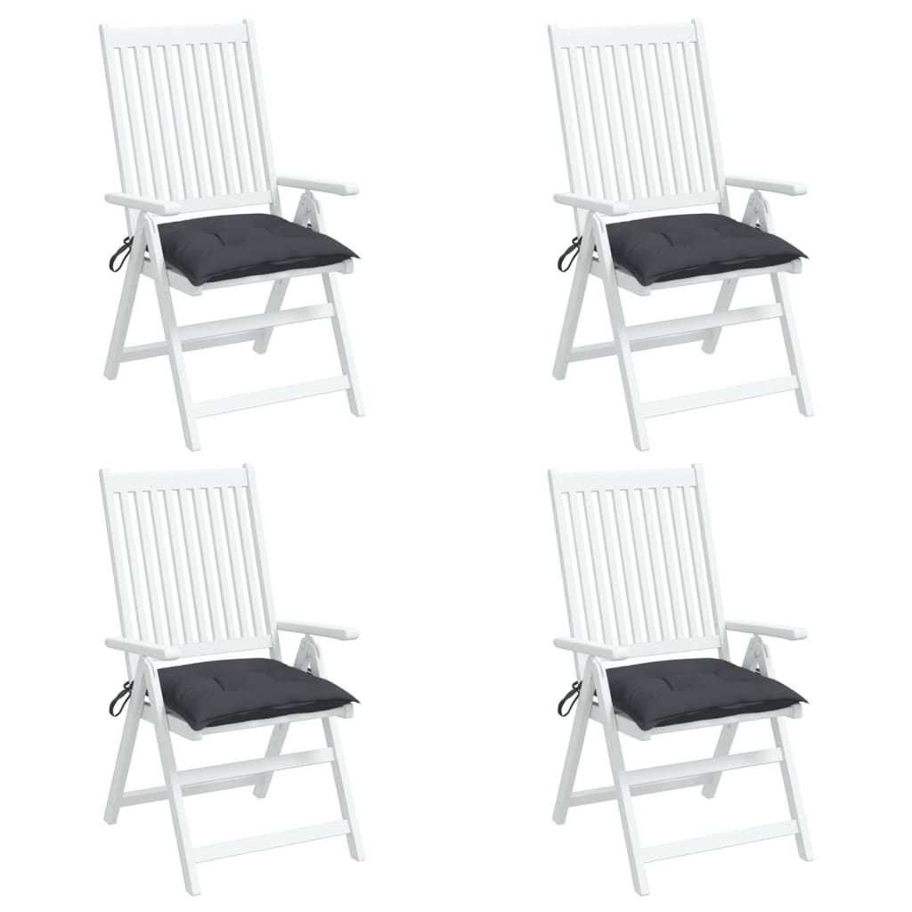 vidaXL Perne de scaun, 4 buc., antracit, 40x40x7 cm, textil oxford vidaXL Perne de scaun, 4 buc., antracit, 40x40x7 cm, textil oxford