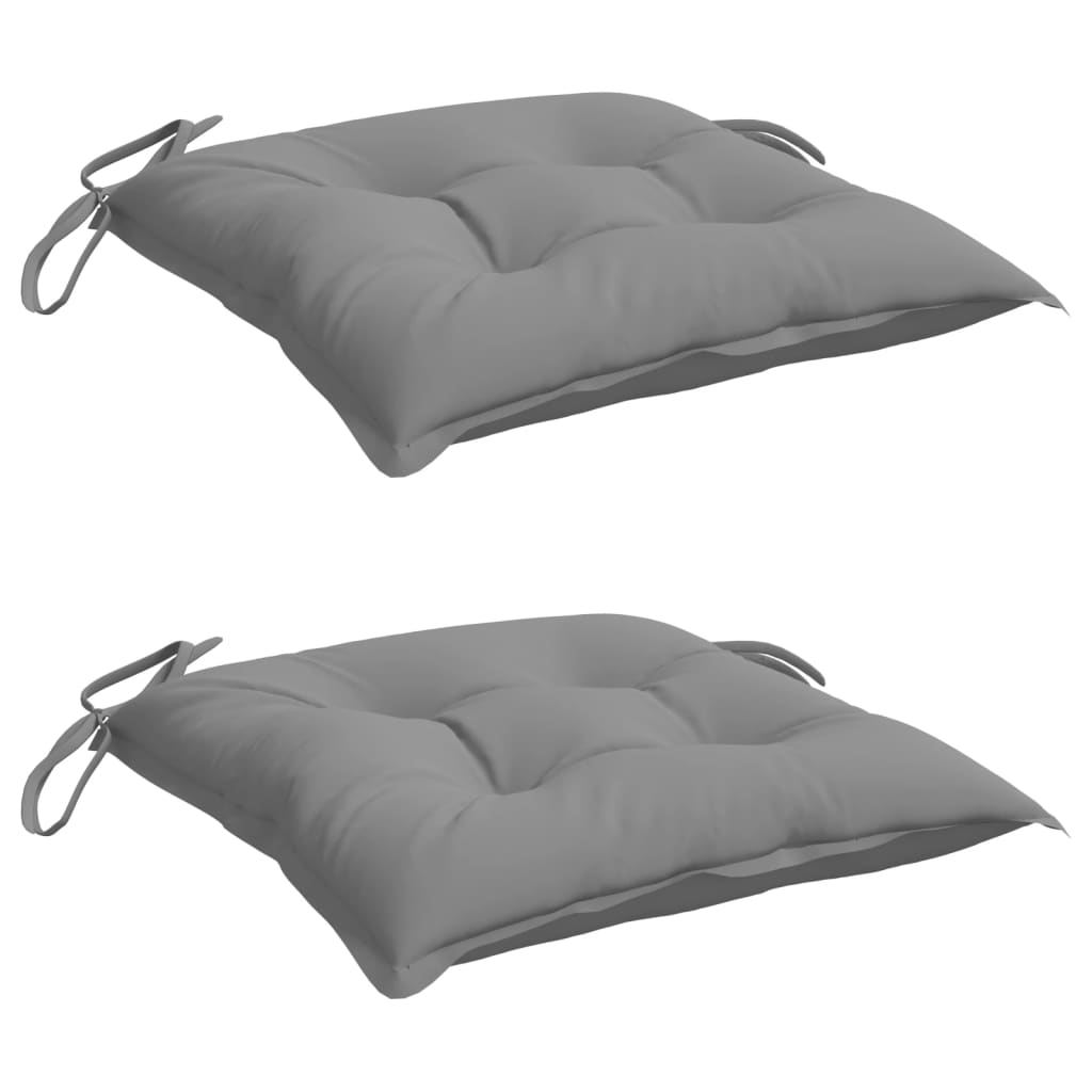 vidaXL Perne de scaun, 2 buc., gri, 40x40x7 cm, textil oxford vidaXL Perne de scaun, 2 buc., gri, 40x40x7 cm, textil oxford