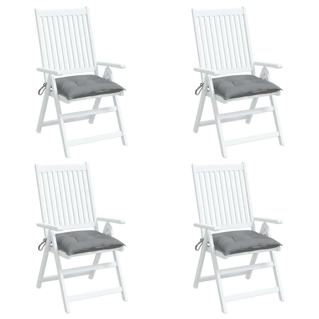 vidaXL Perne de scaun, 4 buc., gri, 40x40x7 cm, textil oxford vidaXL Perne de scaun, 4 buc., gri, 40x40x7 cm, textil oxford