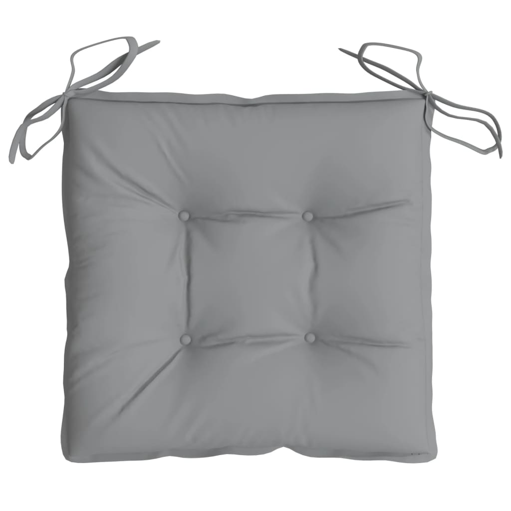 vidaXL Perne de scaun, 6 buc., gri, 40x40x7 cm, textil oxford vidaXL Perne de scaun, 6 buc., gri, 40x40x7 cm, textil oxford