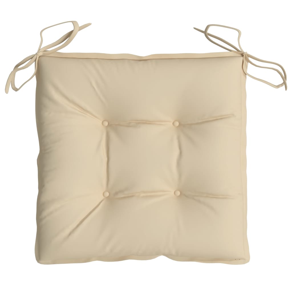 vidaXL Perne de scaun, 4 buc., bej, 40x40x7 cm, textil oxford vidaXL Perne de scaun, 4 buc., bej, 40x40x7 cm, textil oxford