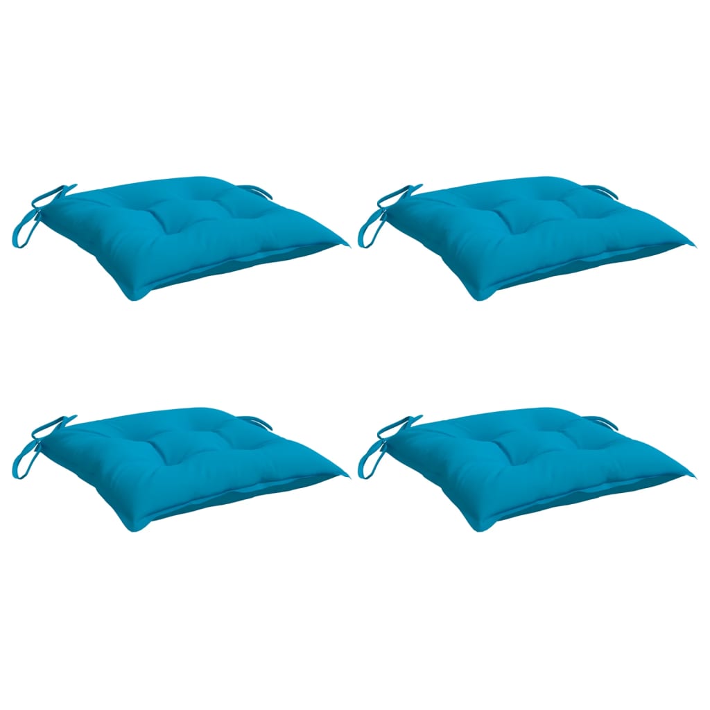 vidaXL Perne de scaun 4 buc. albastru deschis 40x40x7 cm textil oxford vidaXL Perne de scaun 4 buc. albastru deschis 40x40x7 cm textil oxford