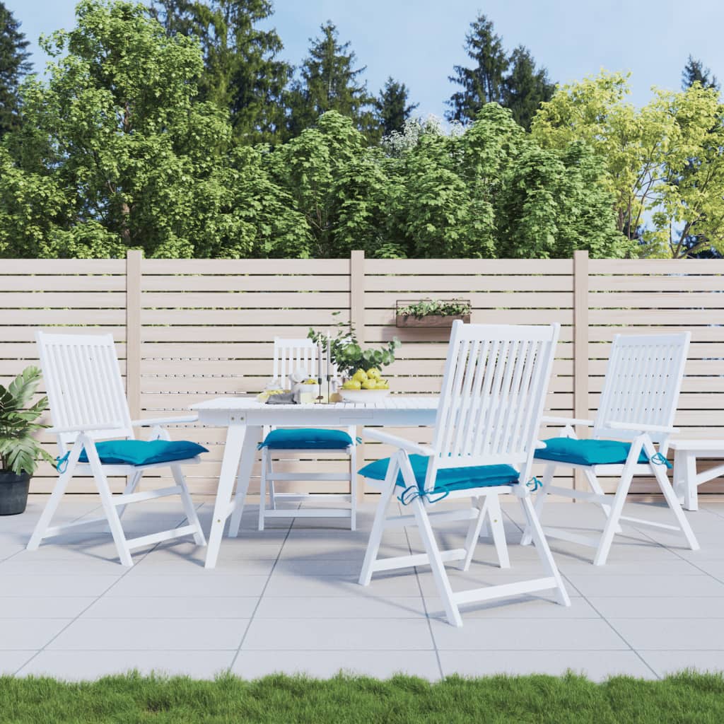 vidaXL Perne de scaun 4 buc. albastru deschis 40x40x7 cm textil oxford vidaXL Perne de scaun 4 buc. albastru deschis 40x40x7 cm textil oxford