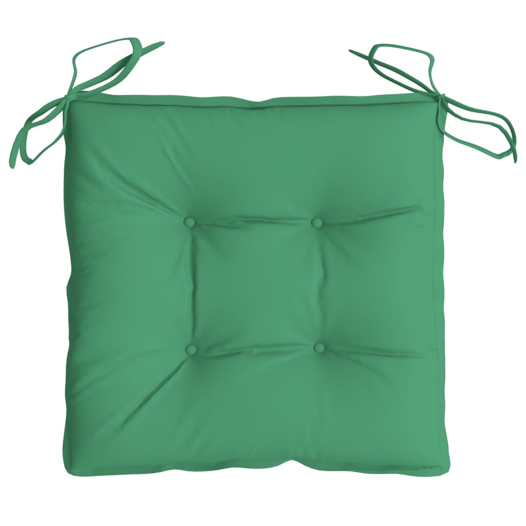 vidaXL Perne de scaun, 2 buc., verde, 40x40x7 cm, textil oxford
