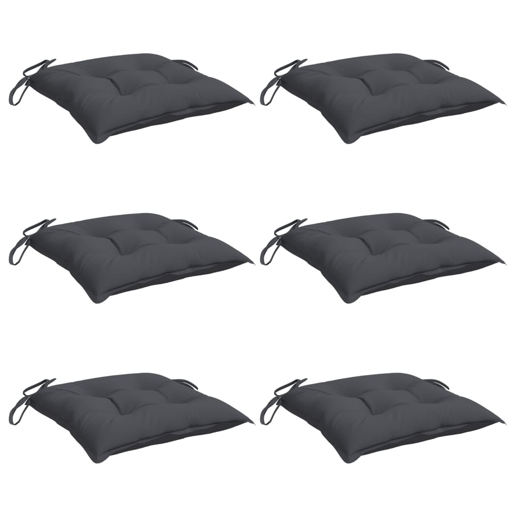 vidaXL Perne de scaun, 6 buc., antracit, 50x50x7 cm, textil oxford vidaXL Perne de scaun, 6 buc., antracit, 50x50x7 cm, textil oxford