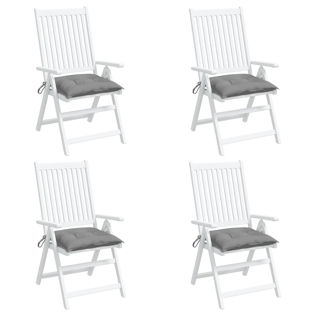 vidaXL Perne de scaun, 4 buc., gri, 50x50x7 cm, textil oxford vidaXL Perne de scaun, 4 buc., gri, 50x50x7 cm, textil oxford