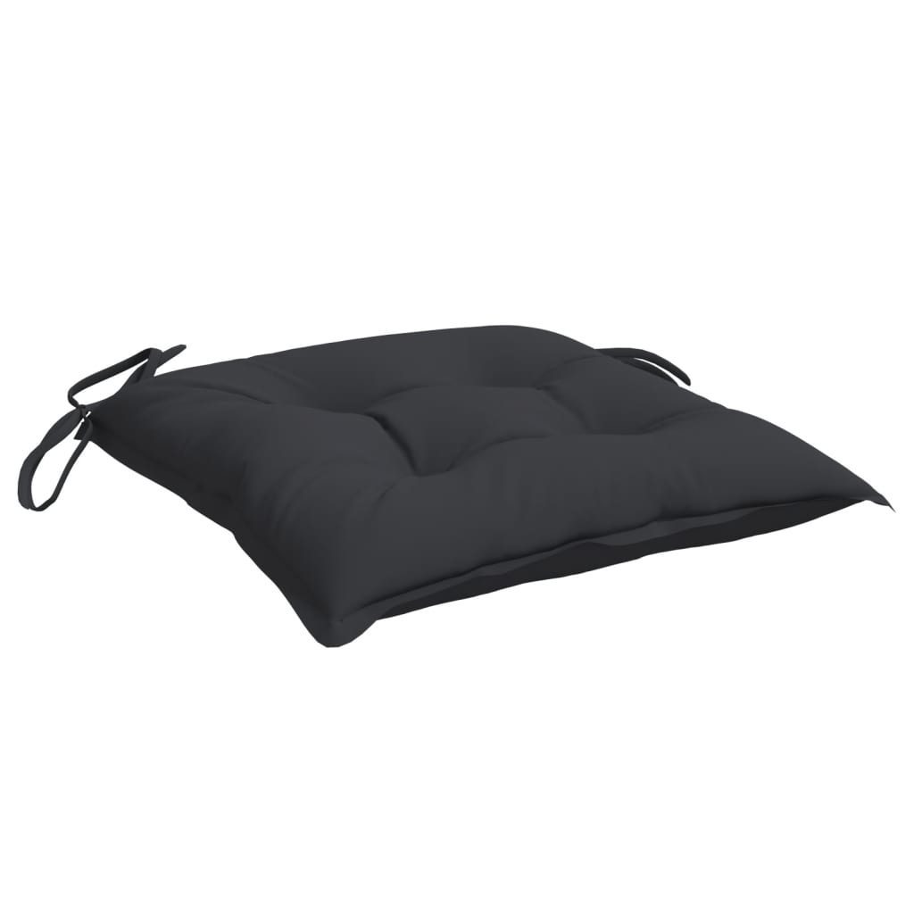 vidaXL Perne de scaun, 4 buc., negru, 50x50x7 cm, textil oxford vidaXL Perne de scaun, 4 buc., negru, 50x50x7 cm, textil oxford