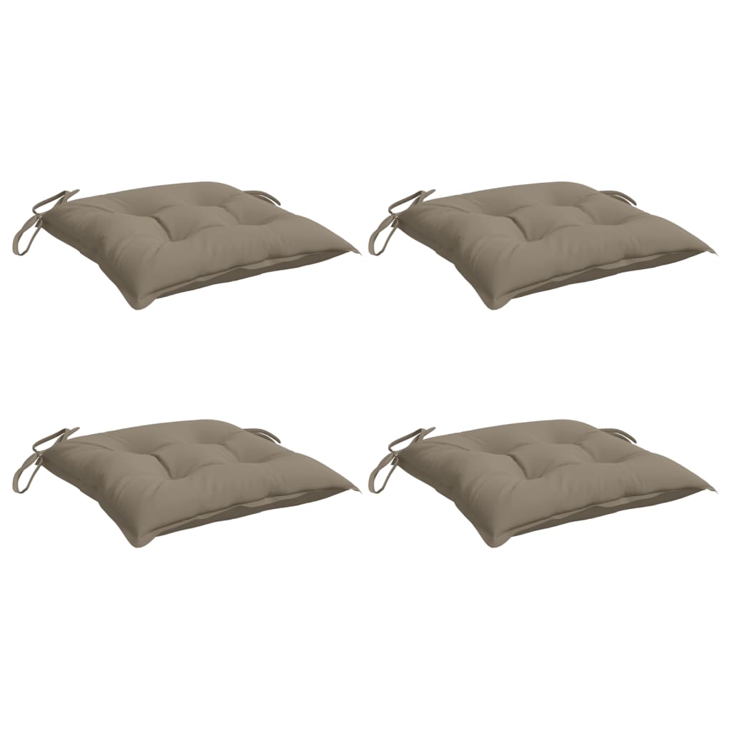 vidaXL Perne de scaun, 4 buc., gri taupe, 50x50x7 cm, textil oxford vidaXL Perne de scaun, 4 buc., gri taupe, 50x50x7 cm, textil oxford