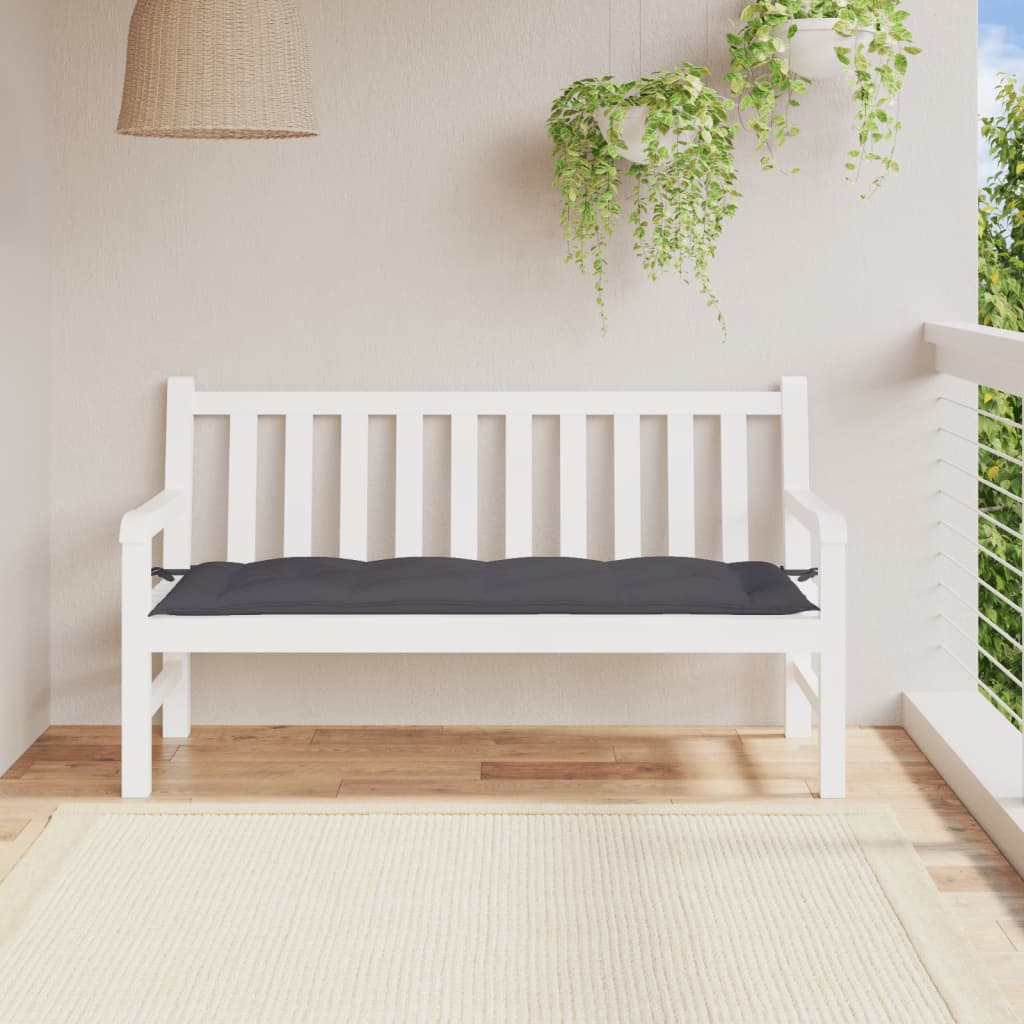 vidaXL Pernă bancă de grădină, antracit, 150x50x7 cm, material oxford vidaXL Pernă bancă de grădină, antracit, 150x50x7 cm, material oxford