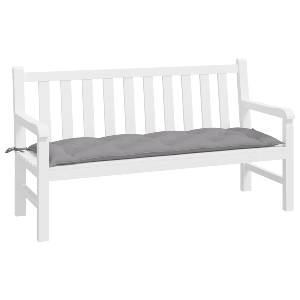 vidaXL Pernă bancă de grădină, gri, 150x50x7 cm, material oxford
