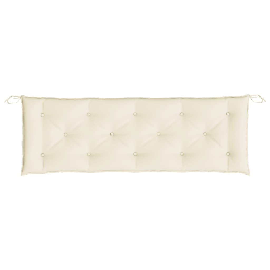 vidaXL Pernă bancă de grădină, alb crem, 150x50x7 cm, textil oxford vidaXL Pernă bancă de grădină, alb crem, 150x50x7 cm, textil oxford