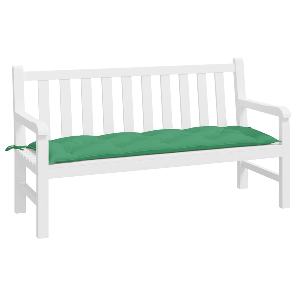 vidaXL Pernă bancă de grădină, verde, 150x50x7 cm, material oxford