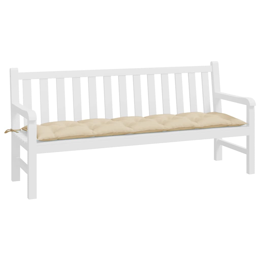 vidaXL Pernă bancă de grădină, bej, 180x50x7 cm, material oxford