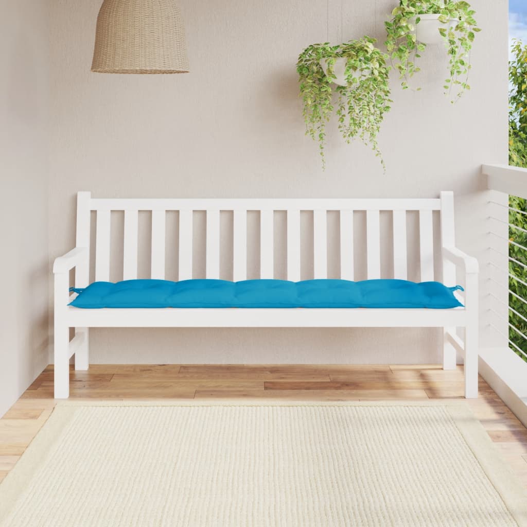 vidaXL Pernă de bancă, albastru deschis, 180x50x7 cm, material oxford vidaXL Pernă de bancă, albastru deschis, 180x50x7 cm, material oxford