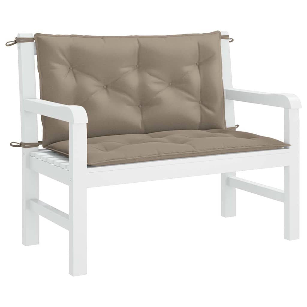 vidaXL Pernă bancă grădină, gri taupe 100x(50+50)x7 cm material oxford vidaXL Pernă bancă grădină, gri taupe 100x(50+50)x7 cm material oxford