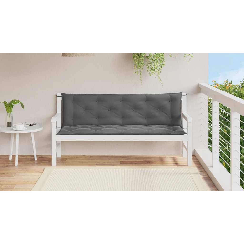 vidaXL Pernă bancă de grădină antracit 150x(50+50)x7cm material oxford vidaXL Pernă bancă de grădină antracit 150x(50+50)x7cm material oxford