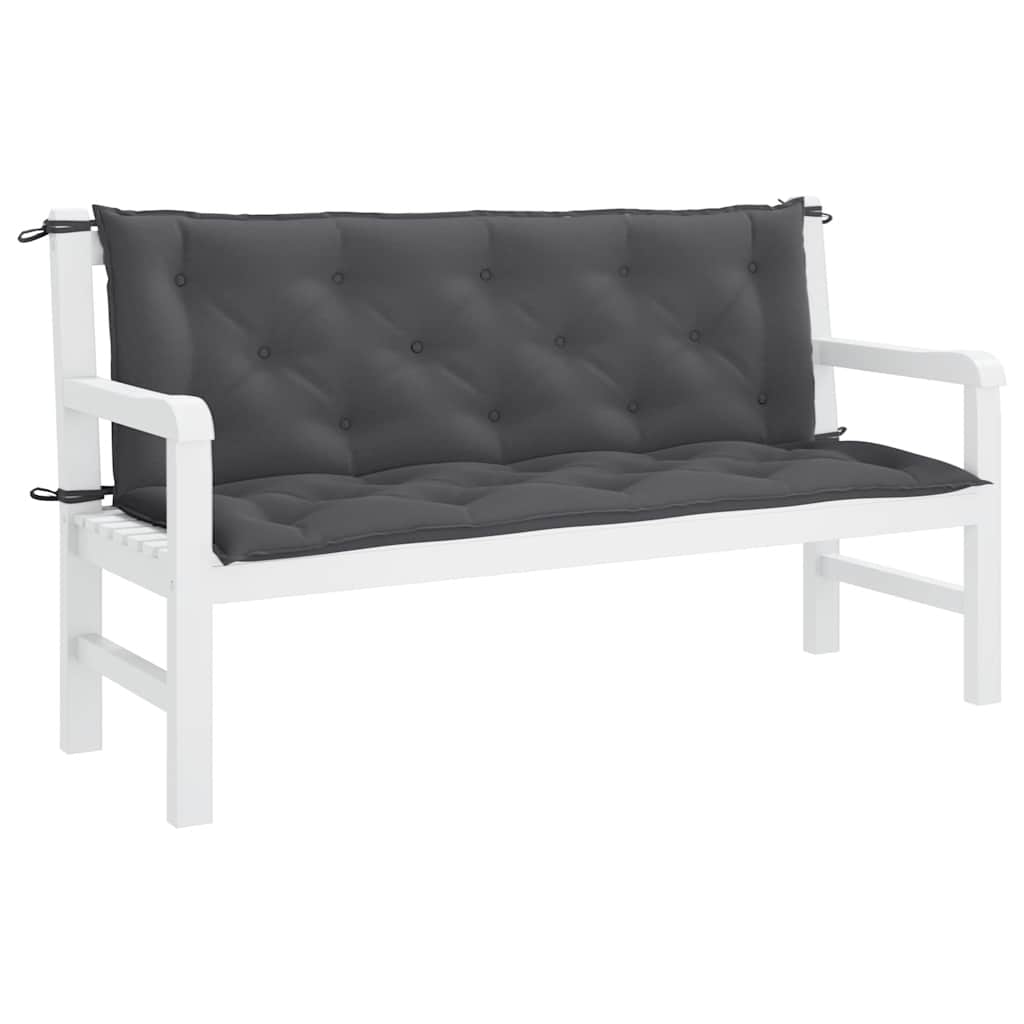 vidaXL Pernă bancă de grădină antracit 150x(50+50)x7cm material oxford vidaXL Pernă bancă de grădină antracit 150x(50+50)x7cm material oxford